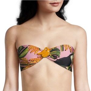 FARM Rio Pink and Orange Bikini Top